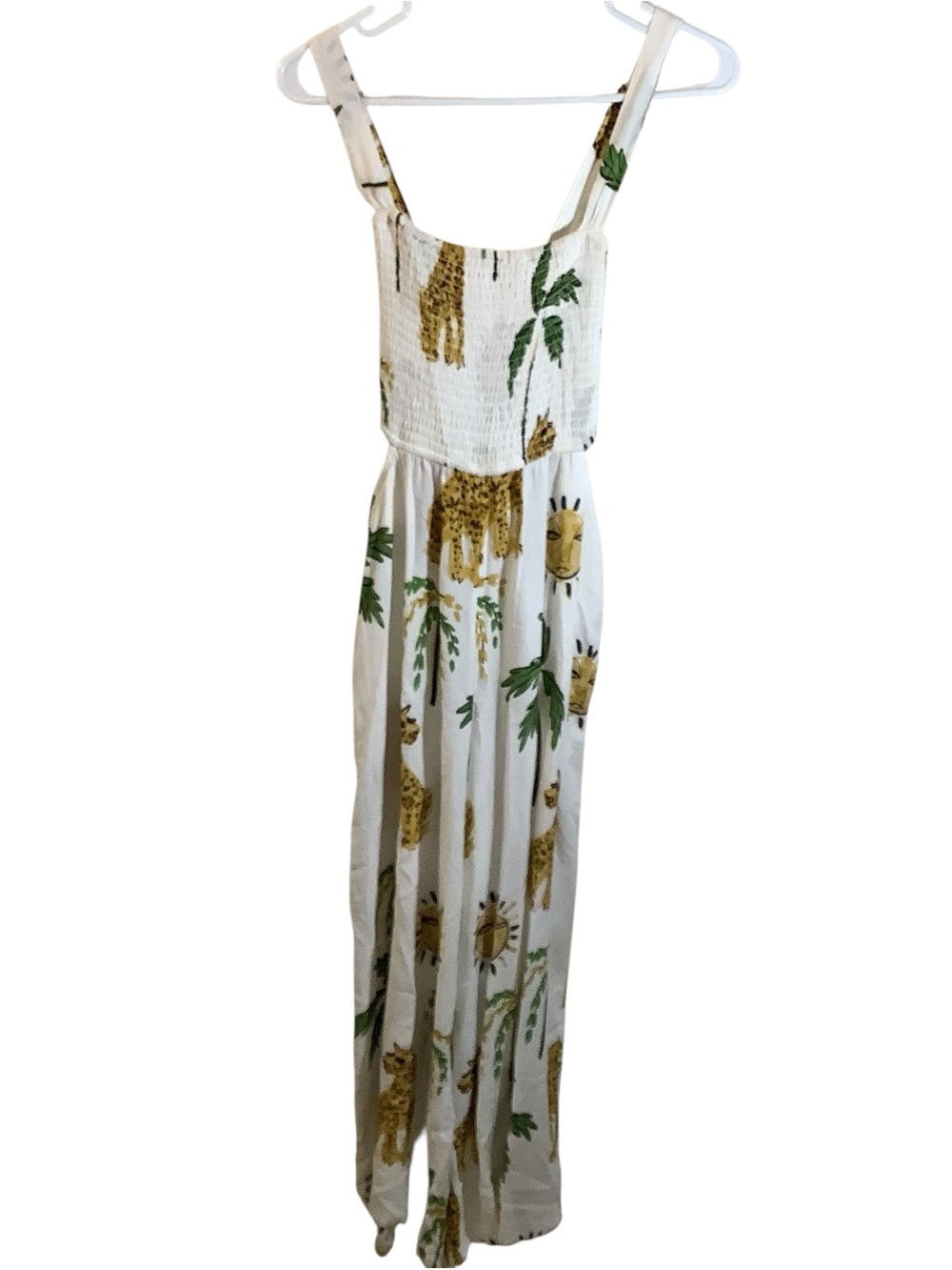 The LouLou Avenue For Anthro Piper Bandeau Cutout Jumpsuit Vacation Resort